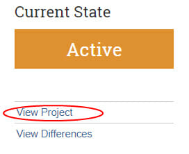 Screenshot showing View Project link